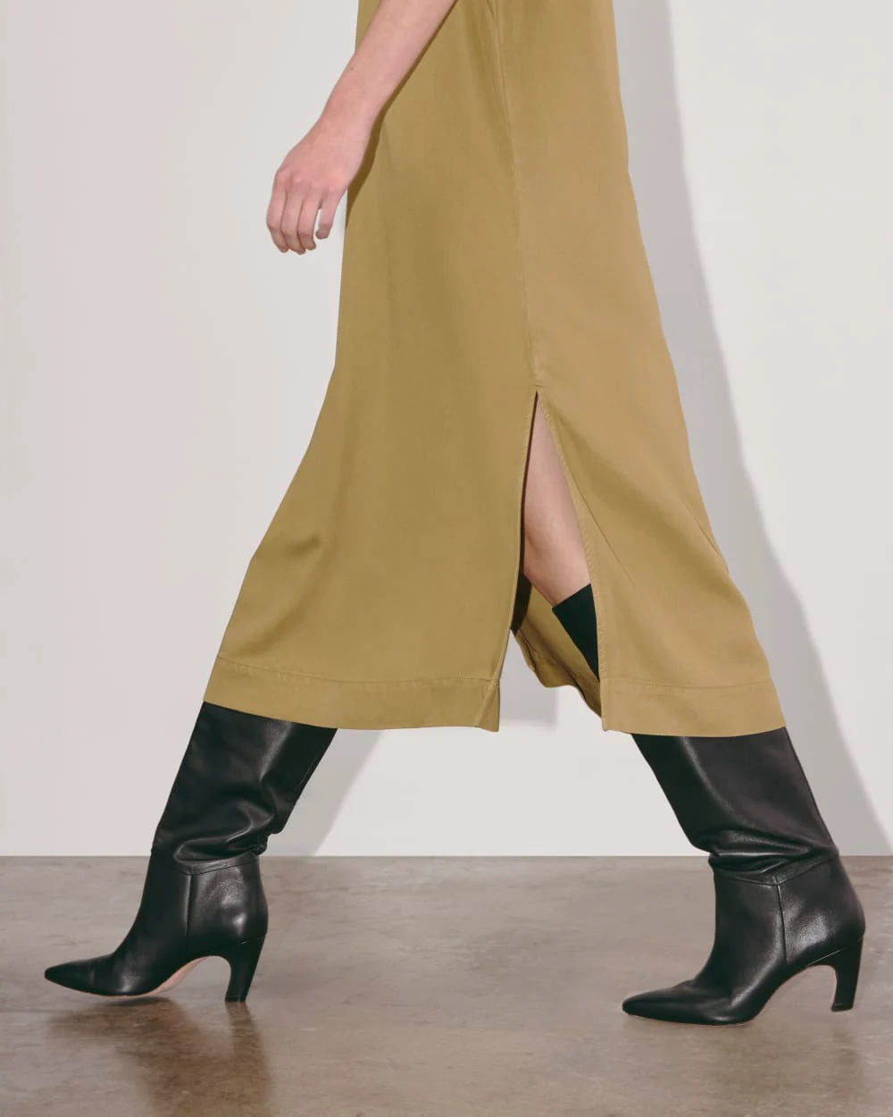 The Relaxed T-Shirt Dress in Buttersoft | Fennel Seed - Image 5