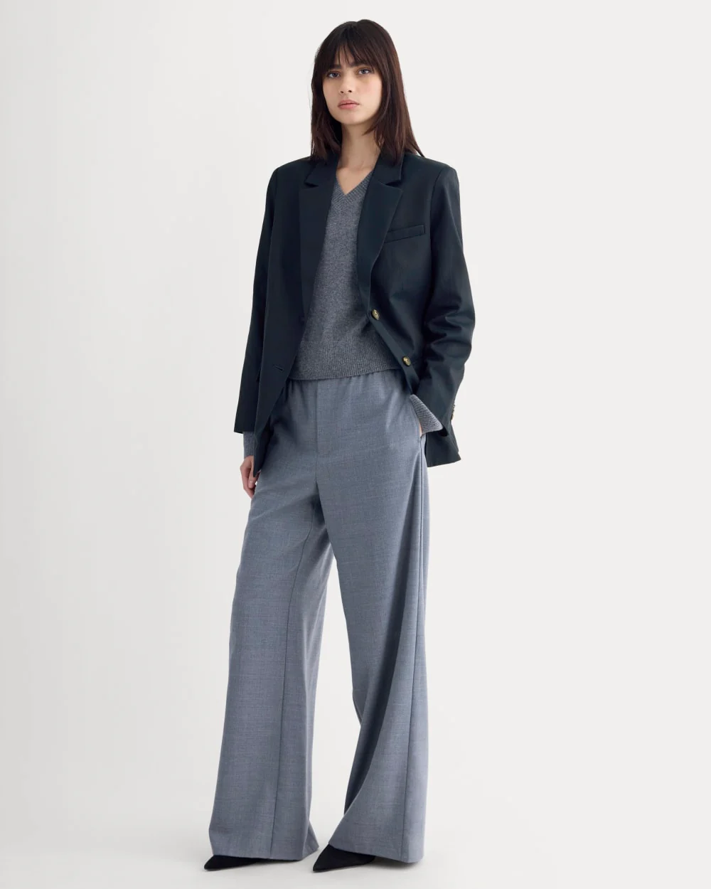 The Oversized Blazer in Buttersmooth | Navy - Image 3