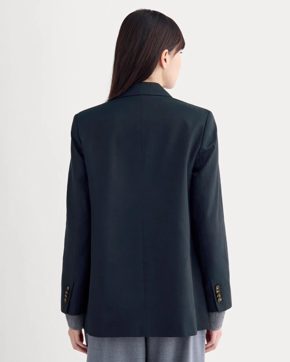 The Oversized Blazer in Buttersmooth | Navy - Image 5