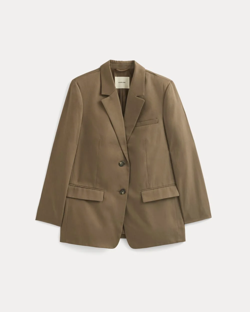 The Oversized Blazer in Buttersmooth | Deep Taupe - Image 2