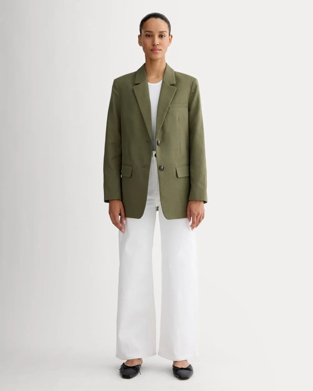 The Oversized Blazer in Buttersmooth | Kalamata - Image 3