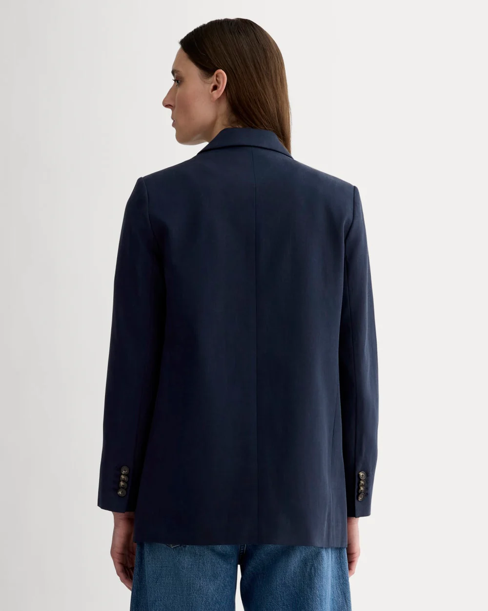 The Oversized Blazer in Buttersmooth | Navy - Image 5