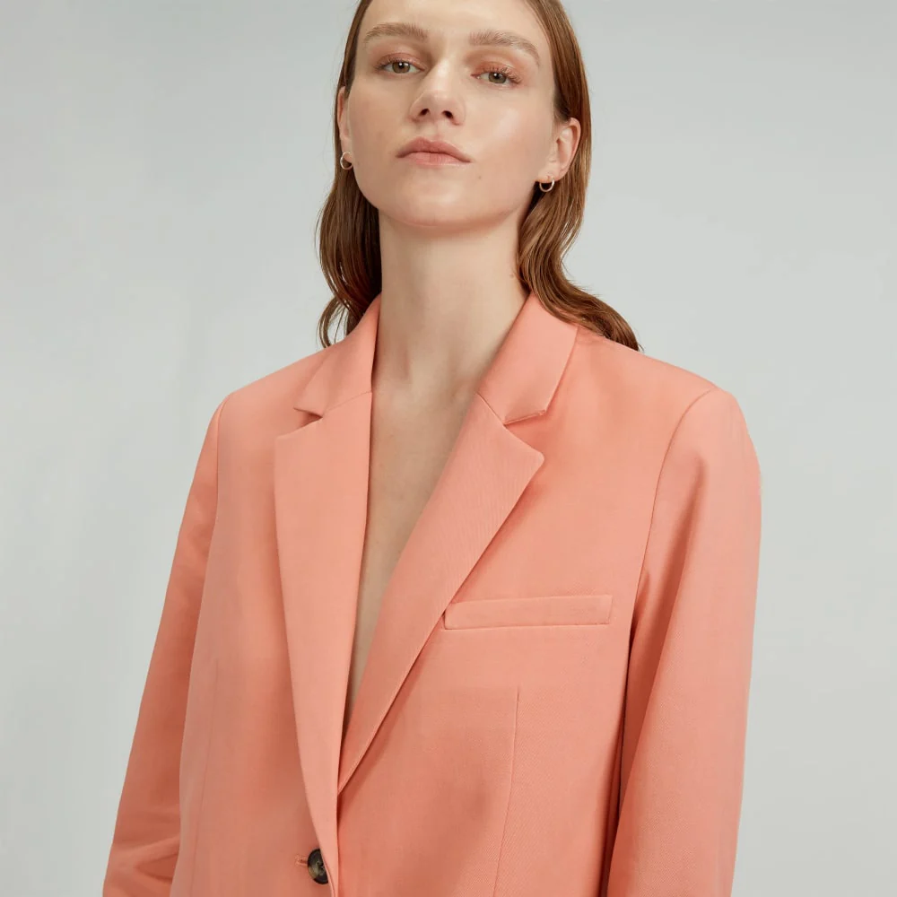 The Oversized Blazer in Buttersmooth | Tawny Pink - Image 4
