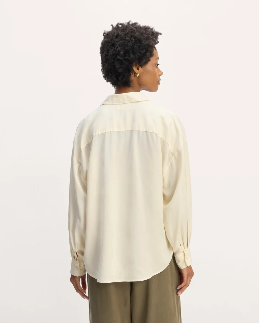 The Oversized Shirt in Butterlite | Bone - Image 6
