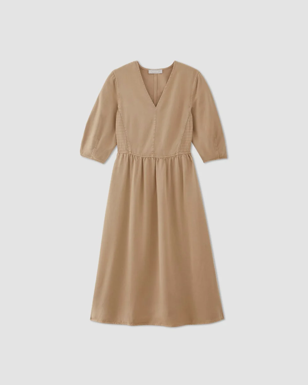 The TENCEL™ Puff-Sleeve Dress | Cornstalk - Image 2