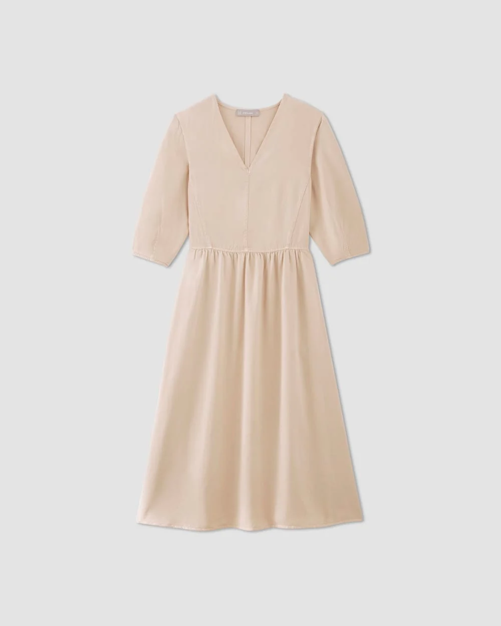 The TENCEL™ Puff-Sleeve Dress | Whisper Pink - Image 2