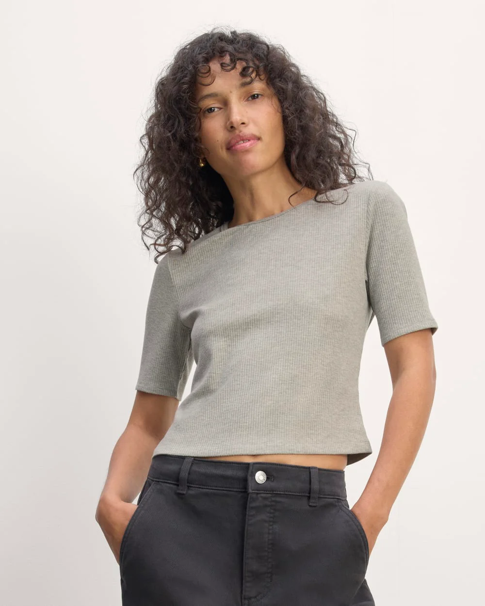 The Shimmy Tee | Heathered Grey