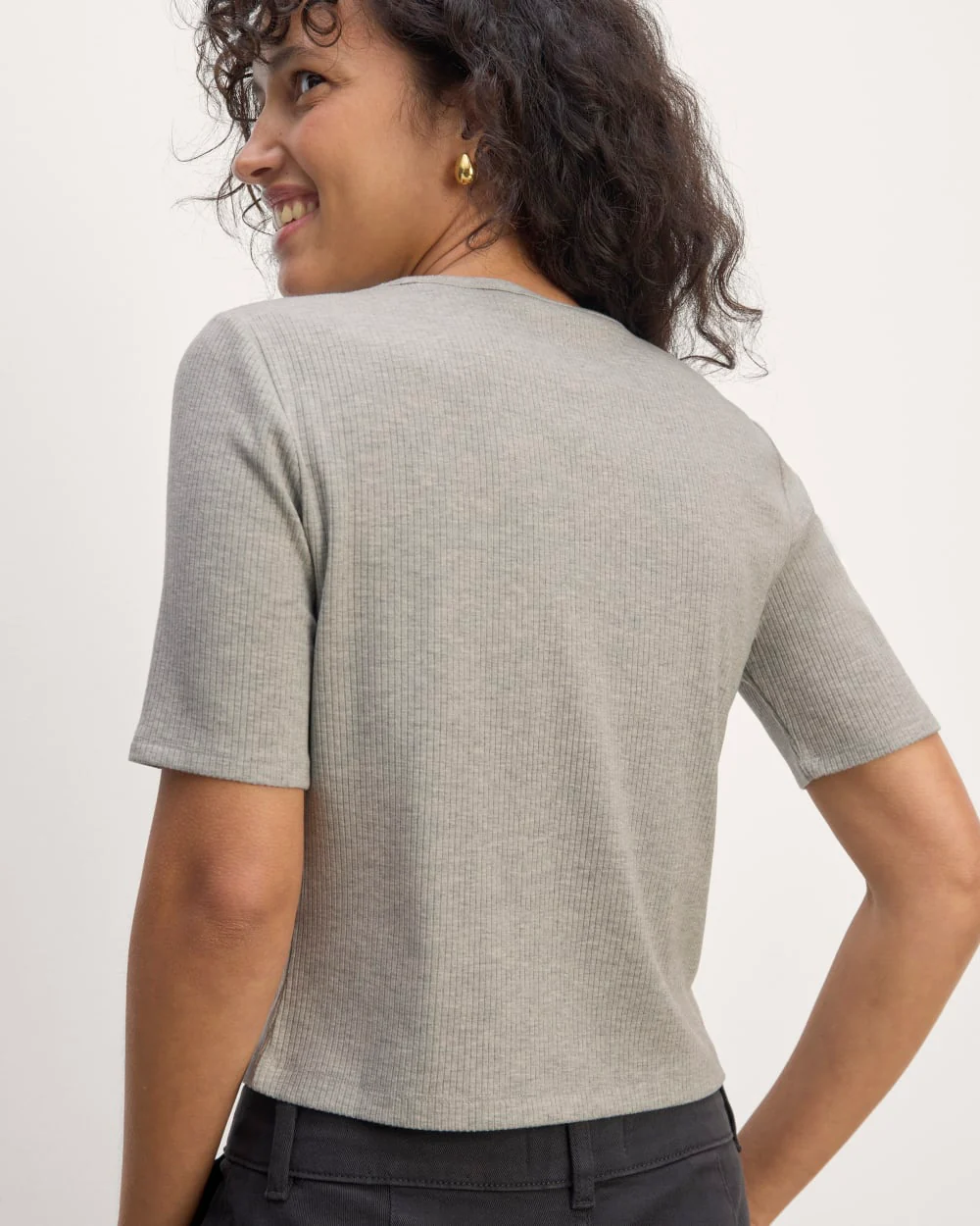The Shimmy Tee | Heathered Grey - Image 4