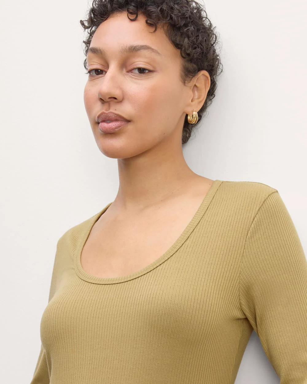 The Shimmy Long-Sleeve Tee | Fennel Seed - Image 3