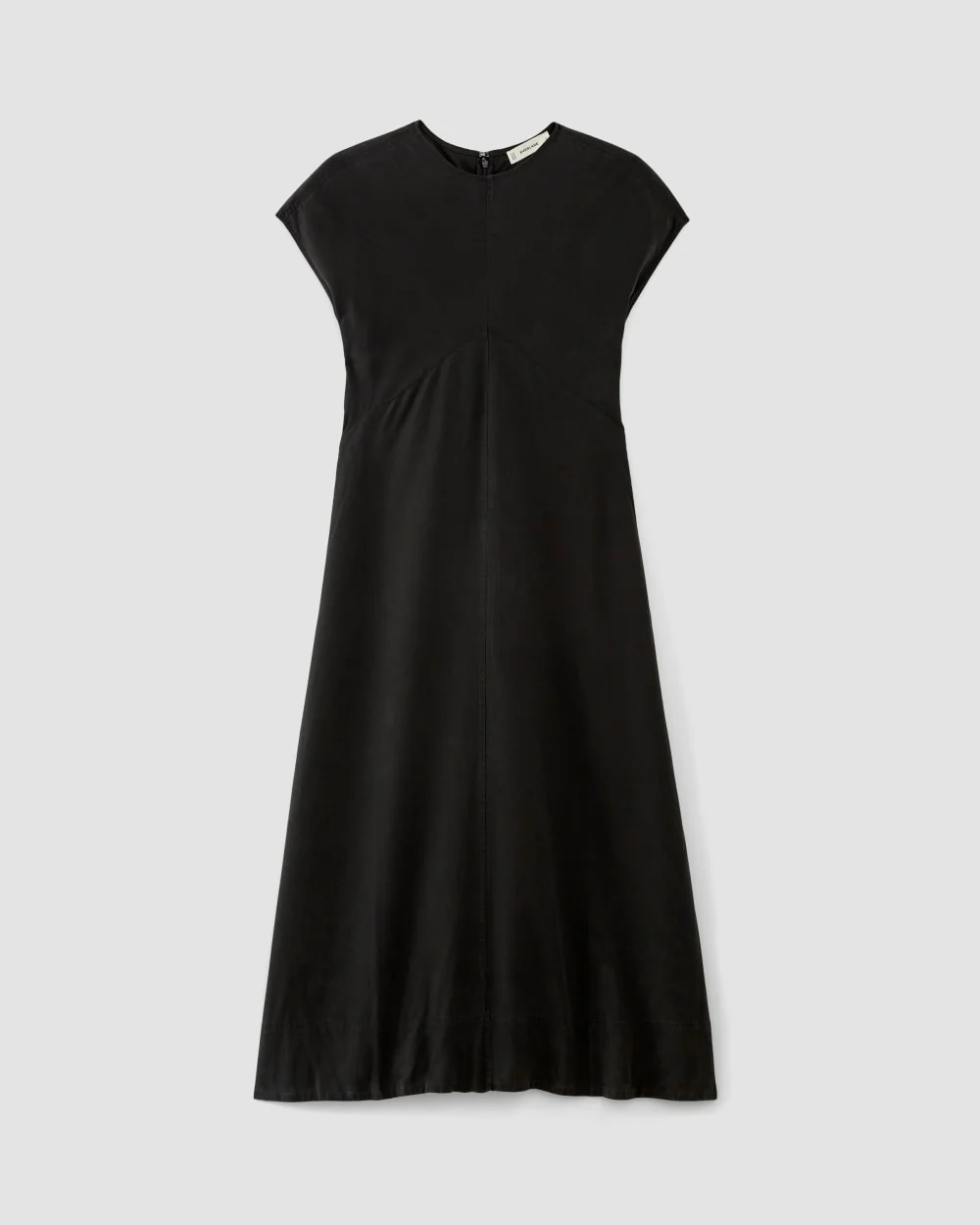 The TENCEL™ Short-Sleeve Midi Dress | Black - Image 2