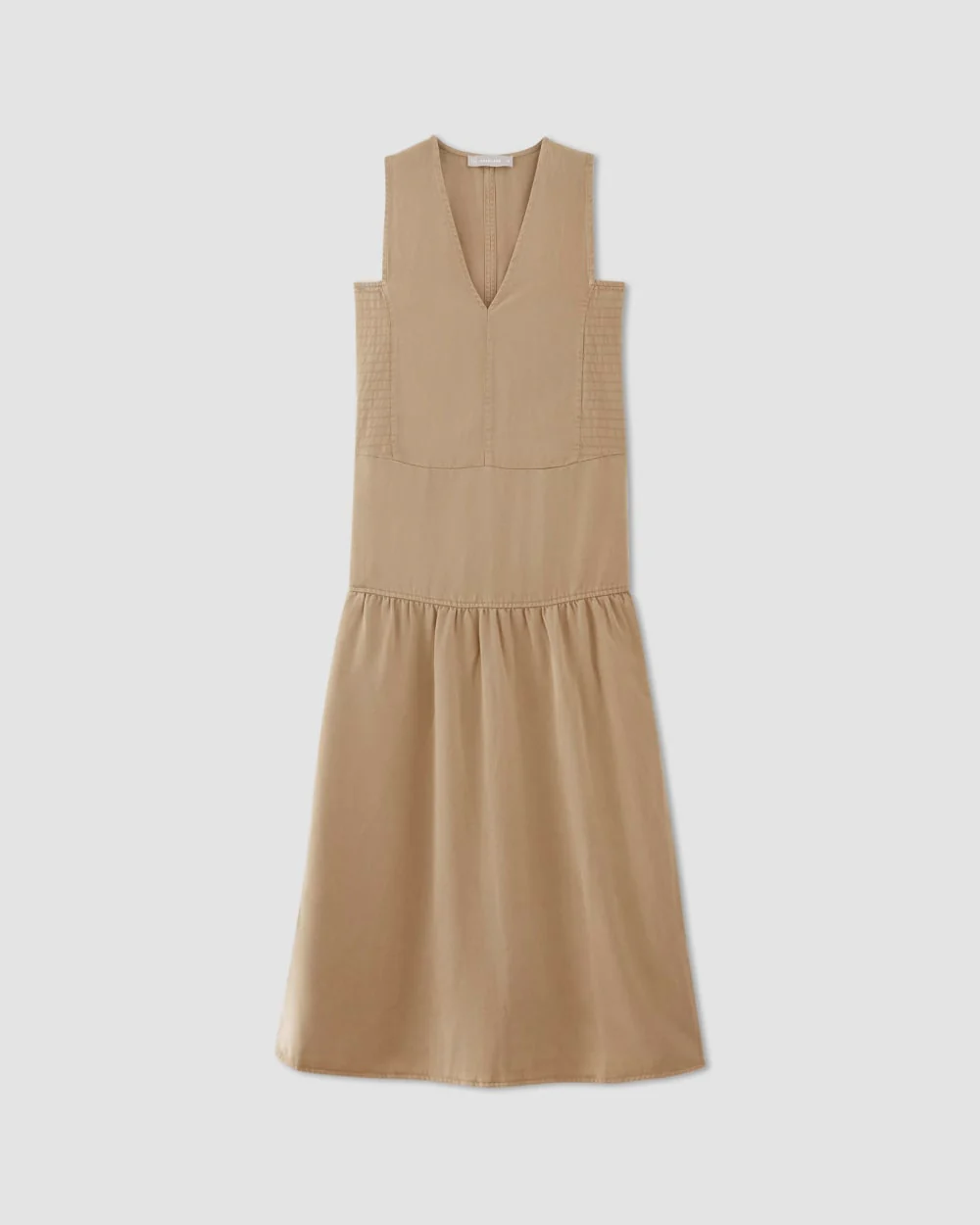 The TENCEL™ V-Neck Dress | Cornstalk - Image 2