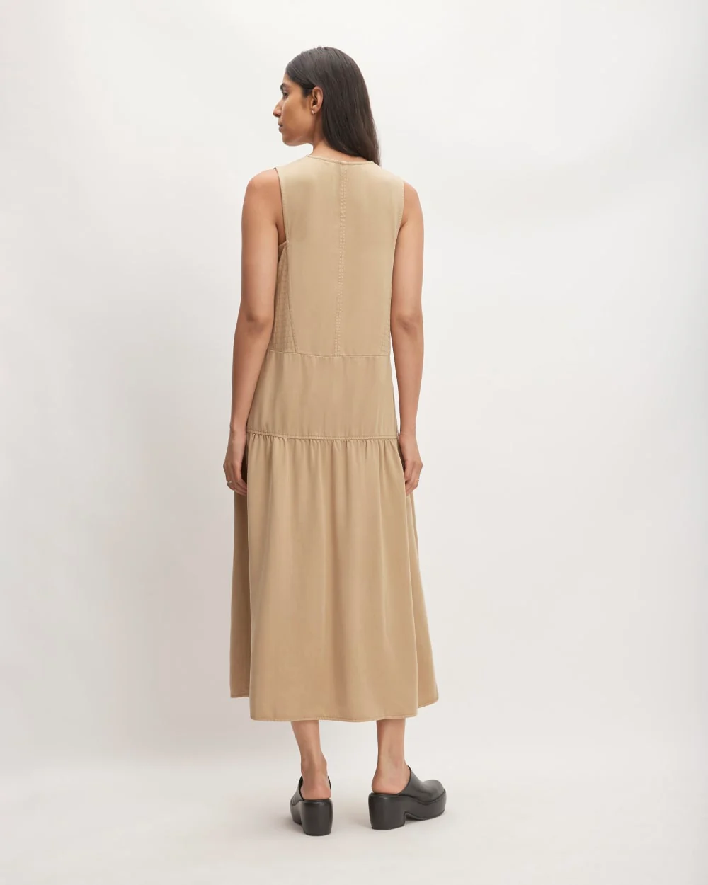 The TENCEL™ V-Neck Dress | Cornstalk - Image 6