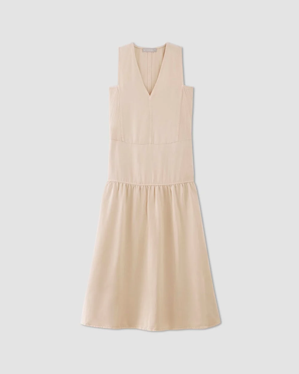 The TENCEL™ V-Neck Dress | Whisper Pink - Image 2