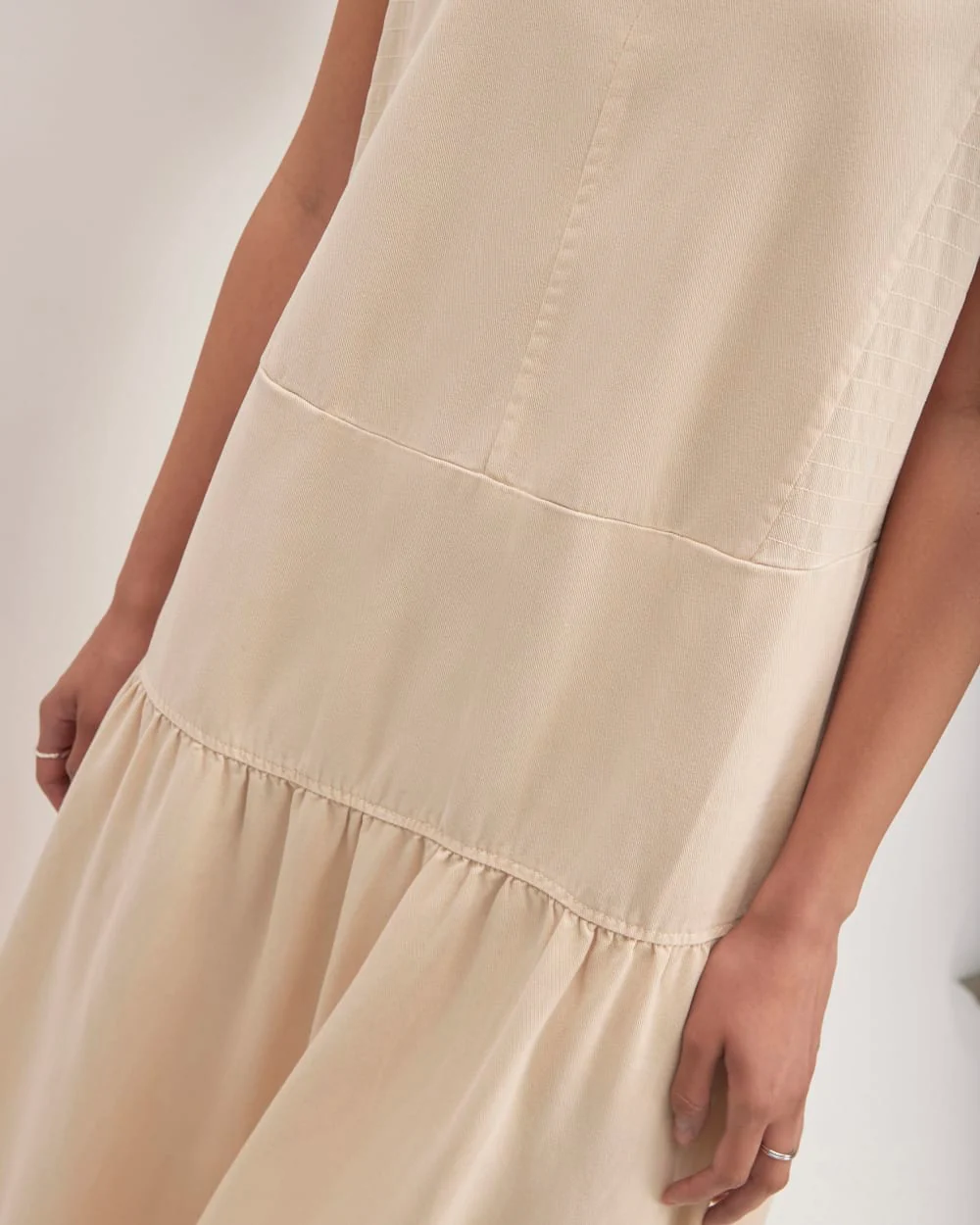 The TENCEL™ V-Neck Dress | Whisper Pink - Image 5