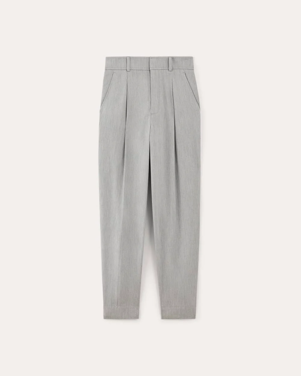 The Draper Tapered Pant in Buttersmooth | Heather Steel - Image 2