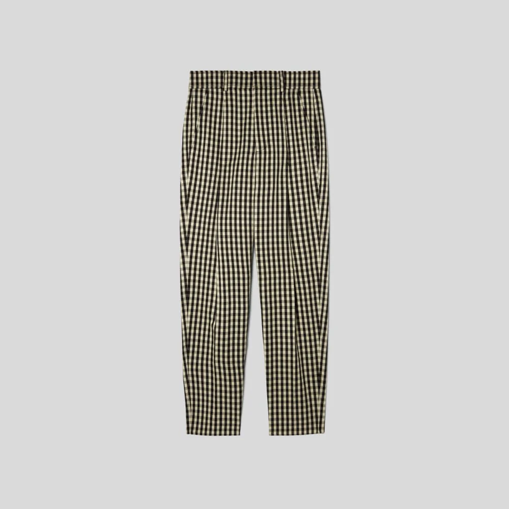 The Draper Tapered Pant in Buttersmooth | Khaki / Black - Image 2
