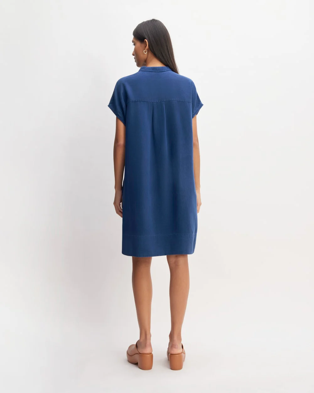 The TENCEL™ Easy Workwear Dress | Bellwether Blue - Image 6