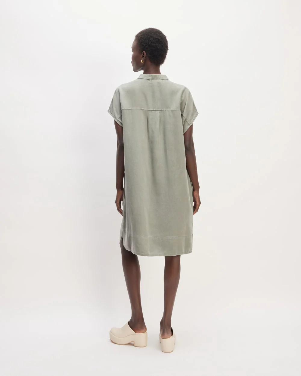 The TENCEL™ Easy Workwear Dress | Sage Green - Image 6