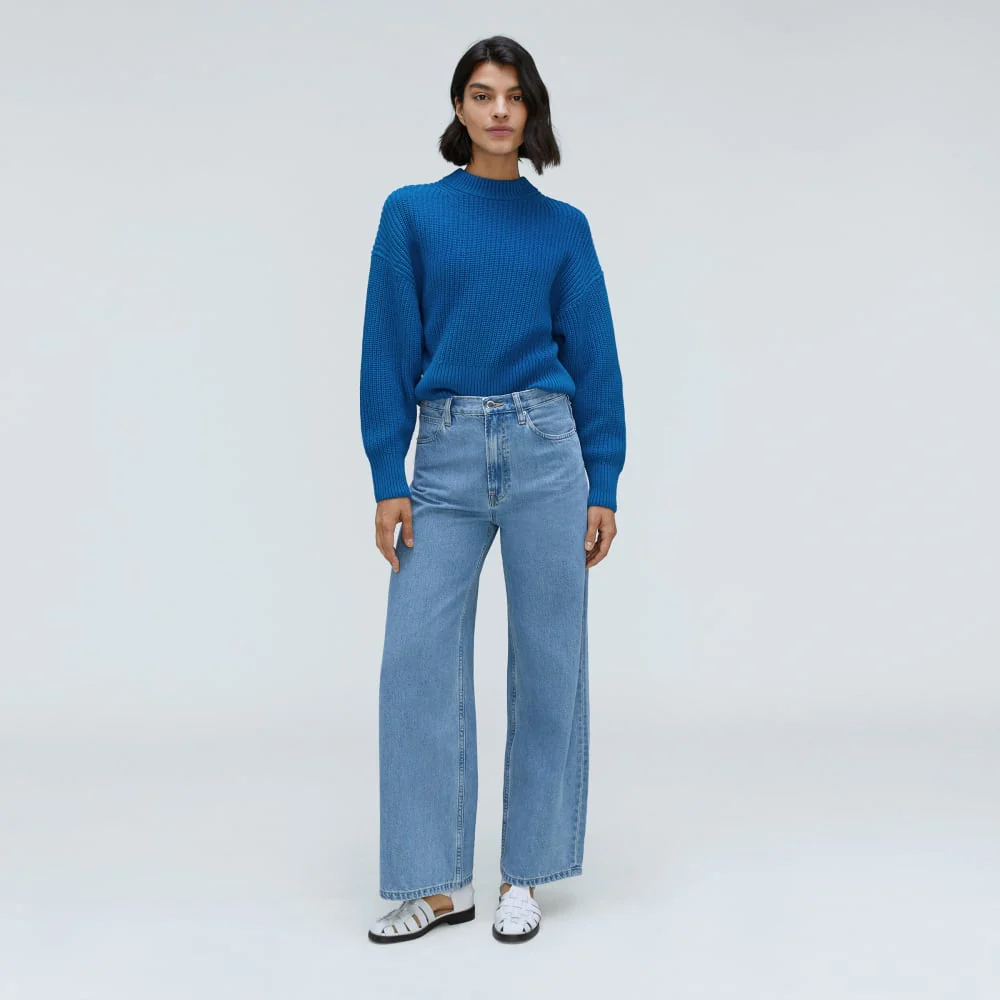 The Texture Cotton Crew | Lapis Blue - Image 6