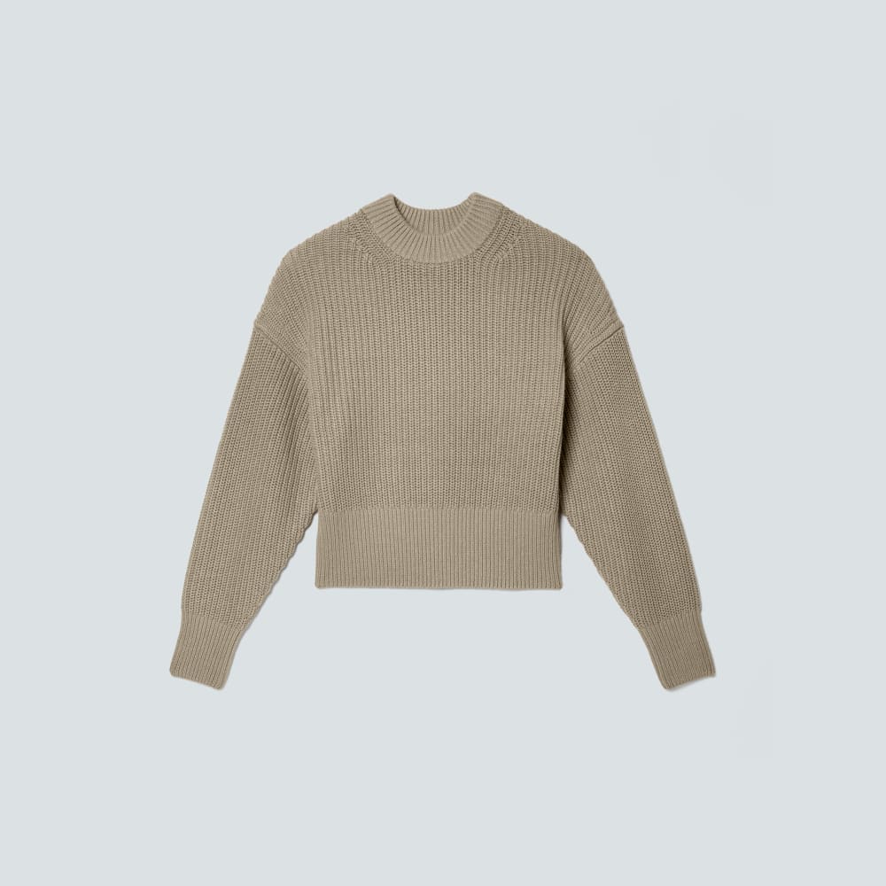 The Texture Cotton Crew | Trench Coat Khaki - Image 2