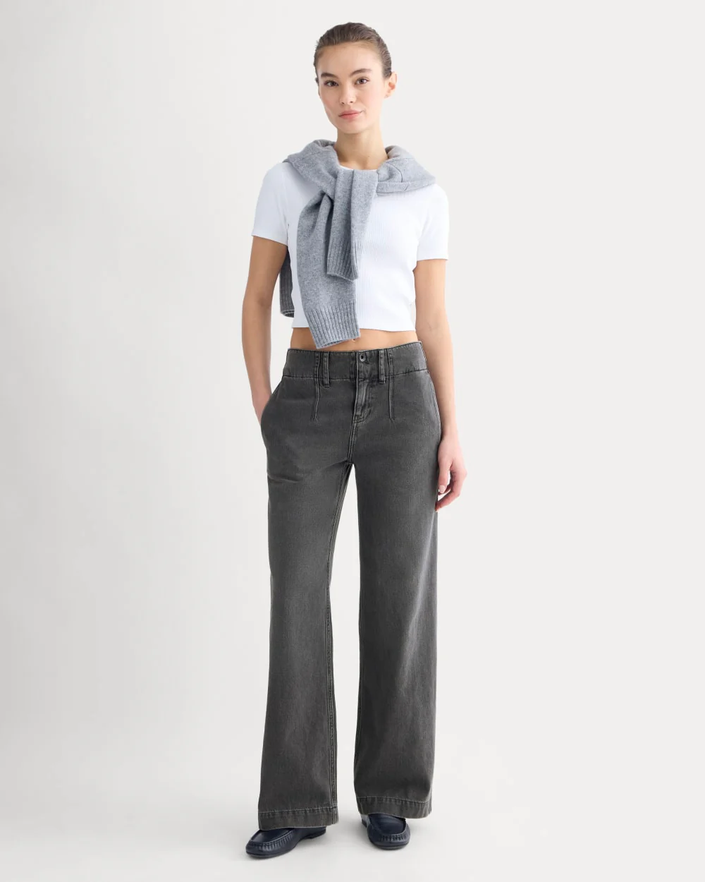 The Mid-Rise Trouser Jean | Black