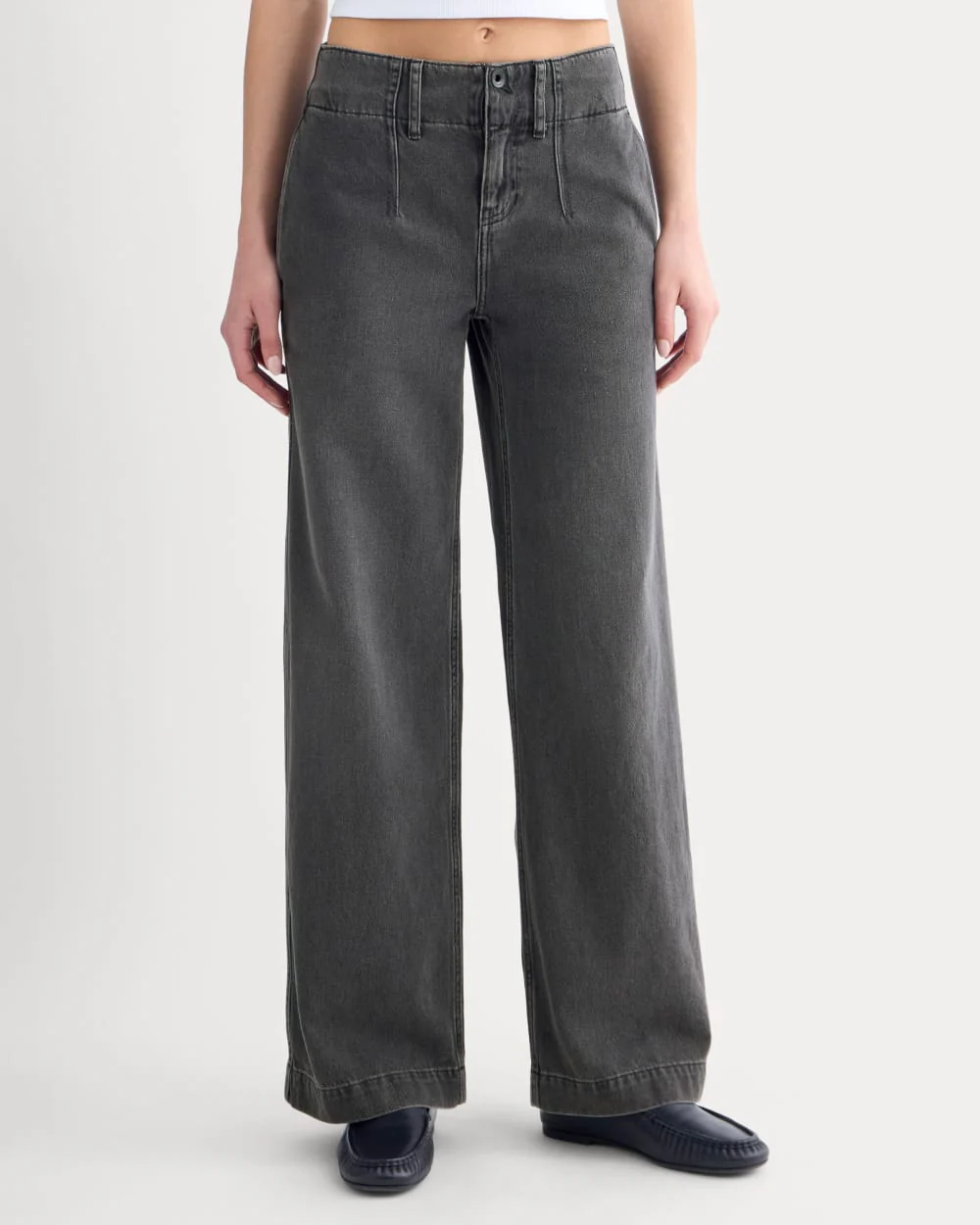 The Mid-Rise Trouser Jean | Black - Image 3