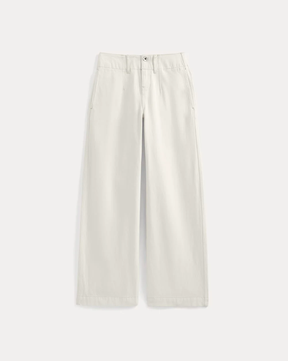 The Mid-Rise Trouser Jean | Ecru - Image 2