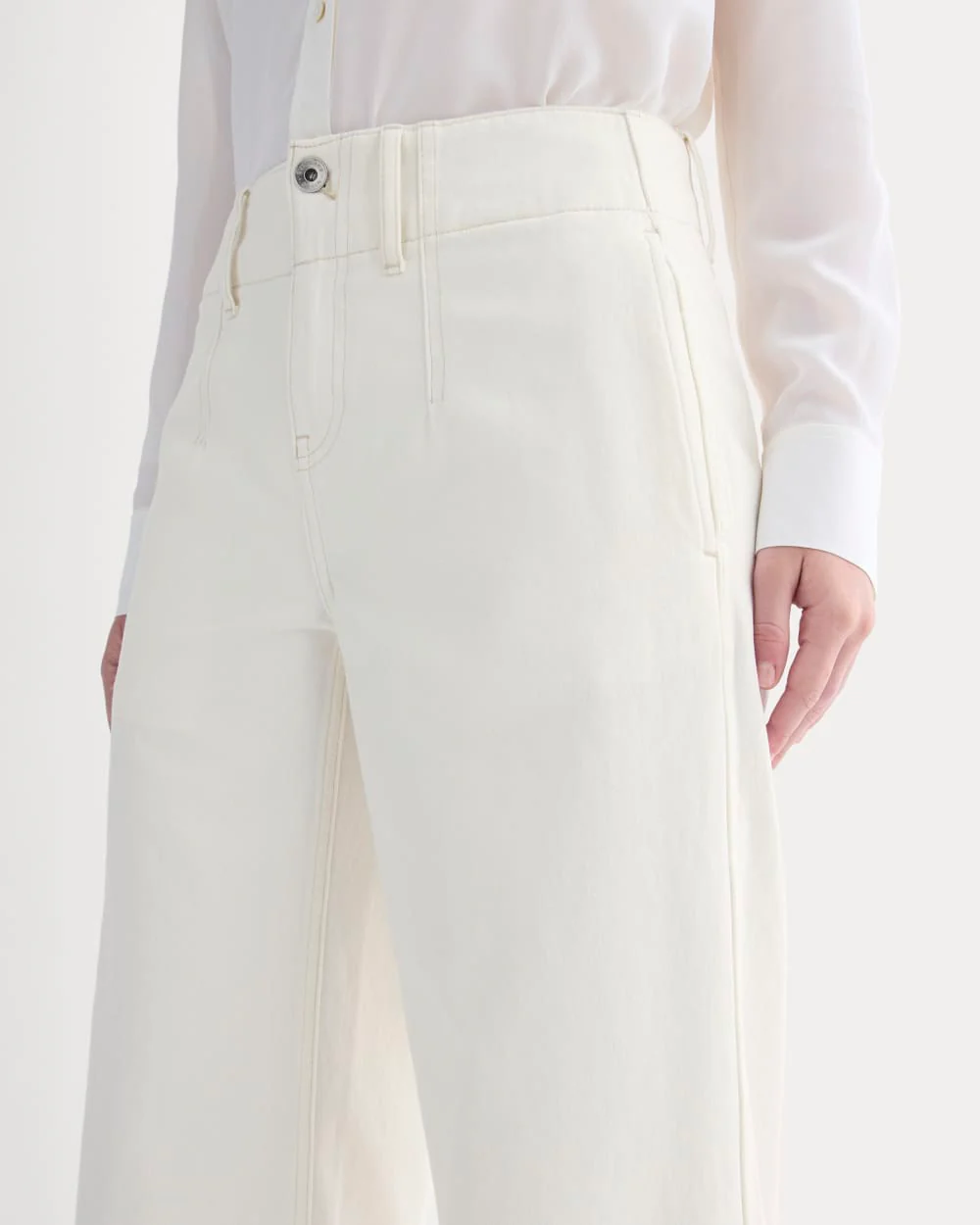 The Mid-Rise Trouser Jean | Ecru - Image 4