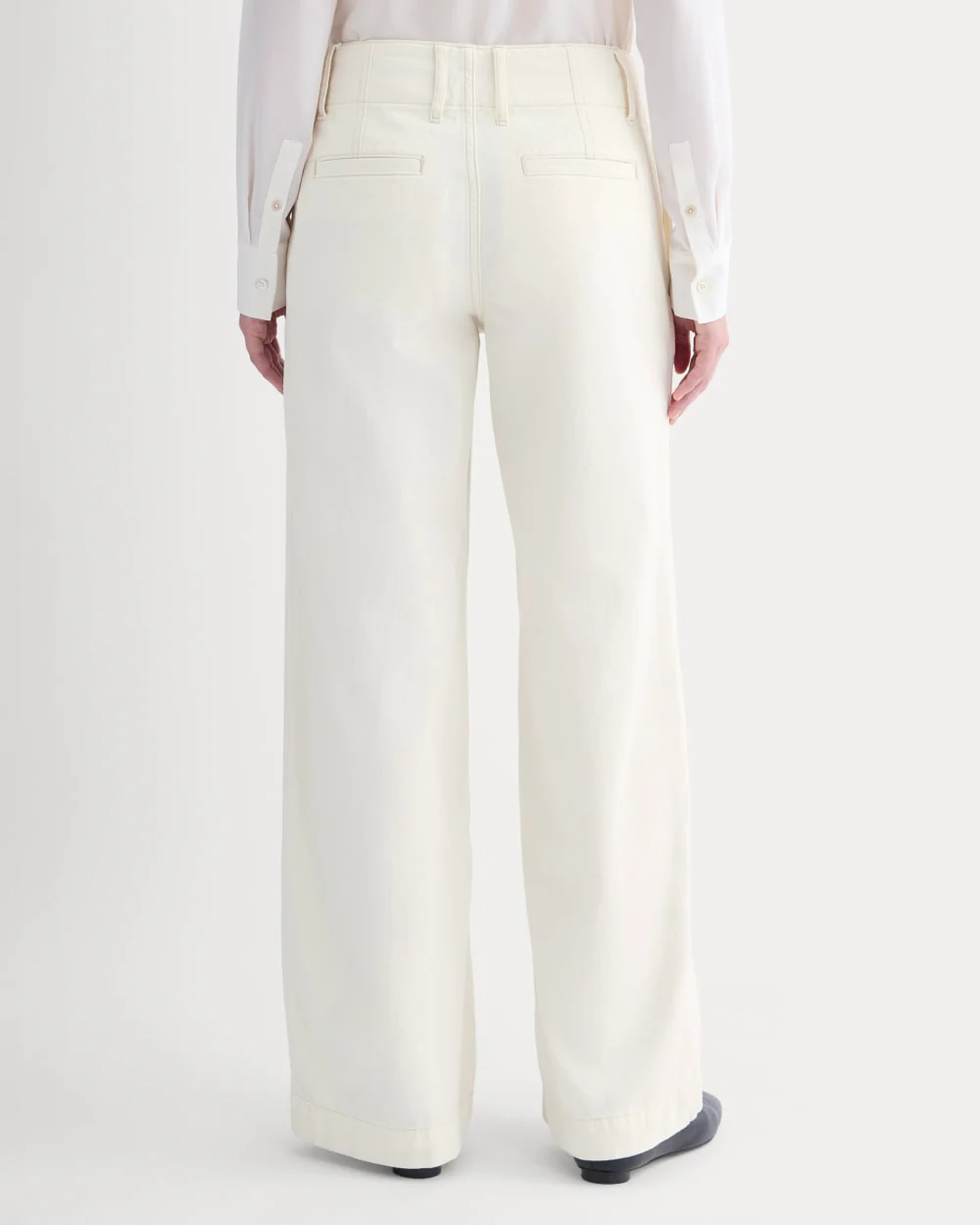 The Mid-Rise Trouser Jean | Ecru - Image 5
