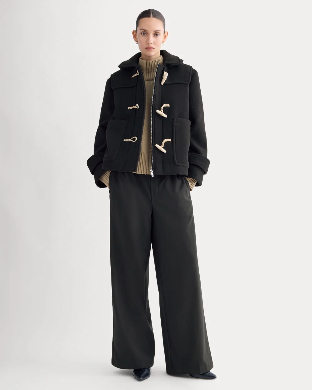 The ReWool Duffle Coat | Black - Image 3