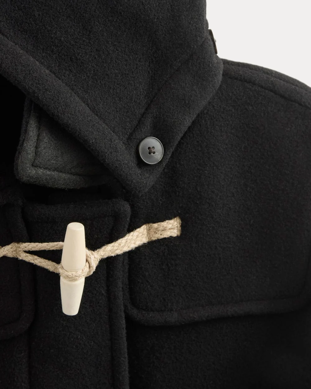 The ReWool Duffle Coat | Black - Image 6