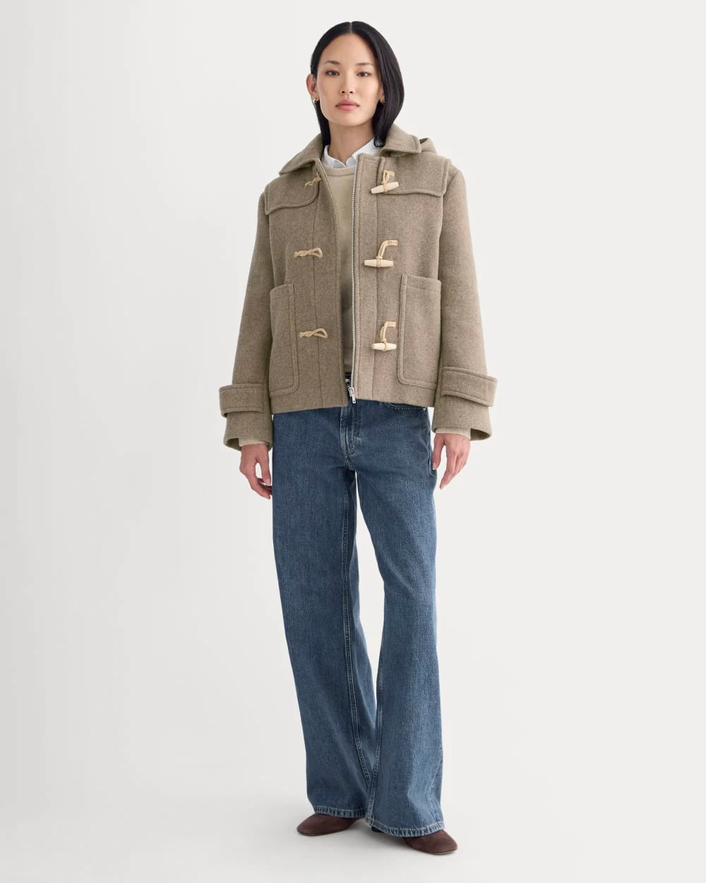 The ReWool Duffle Coat | Heather Taupe - Image 3