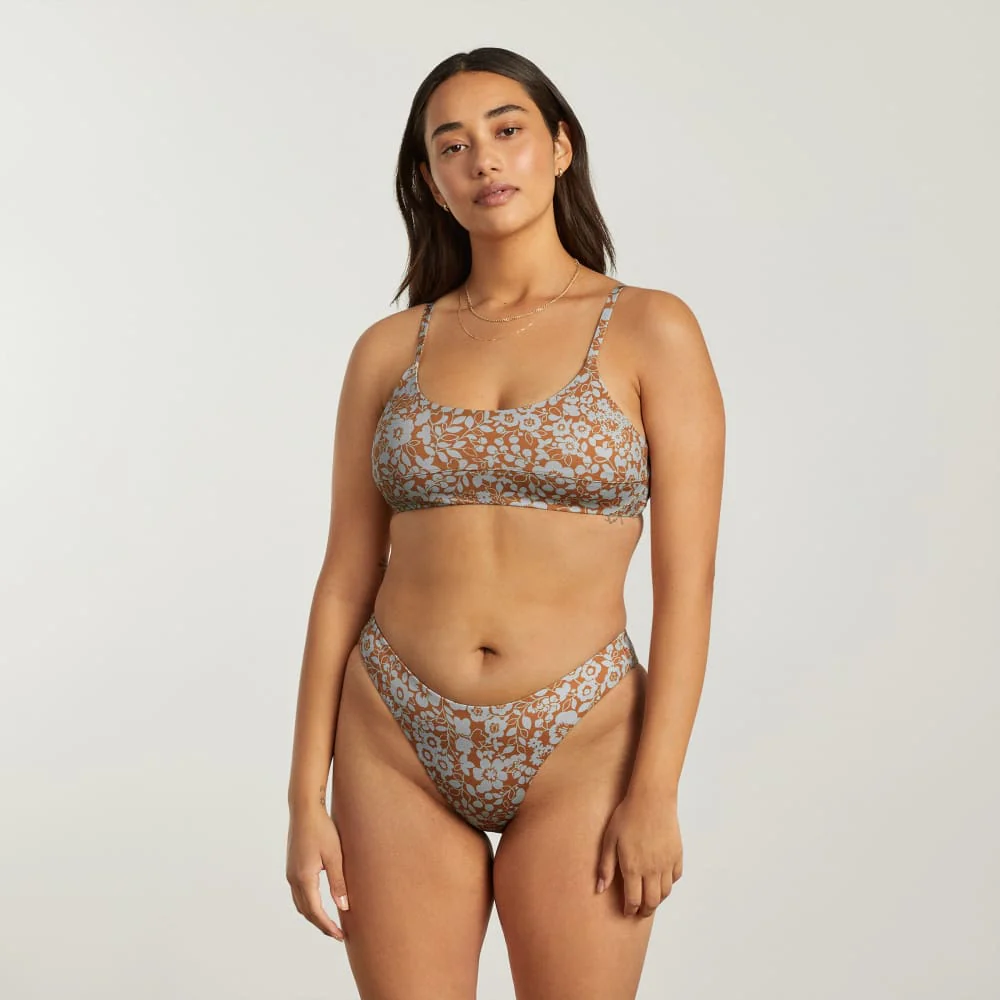 The Thigh-High Bikini Bottom | Honey Floral - Image 3