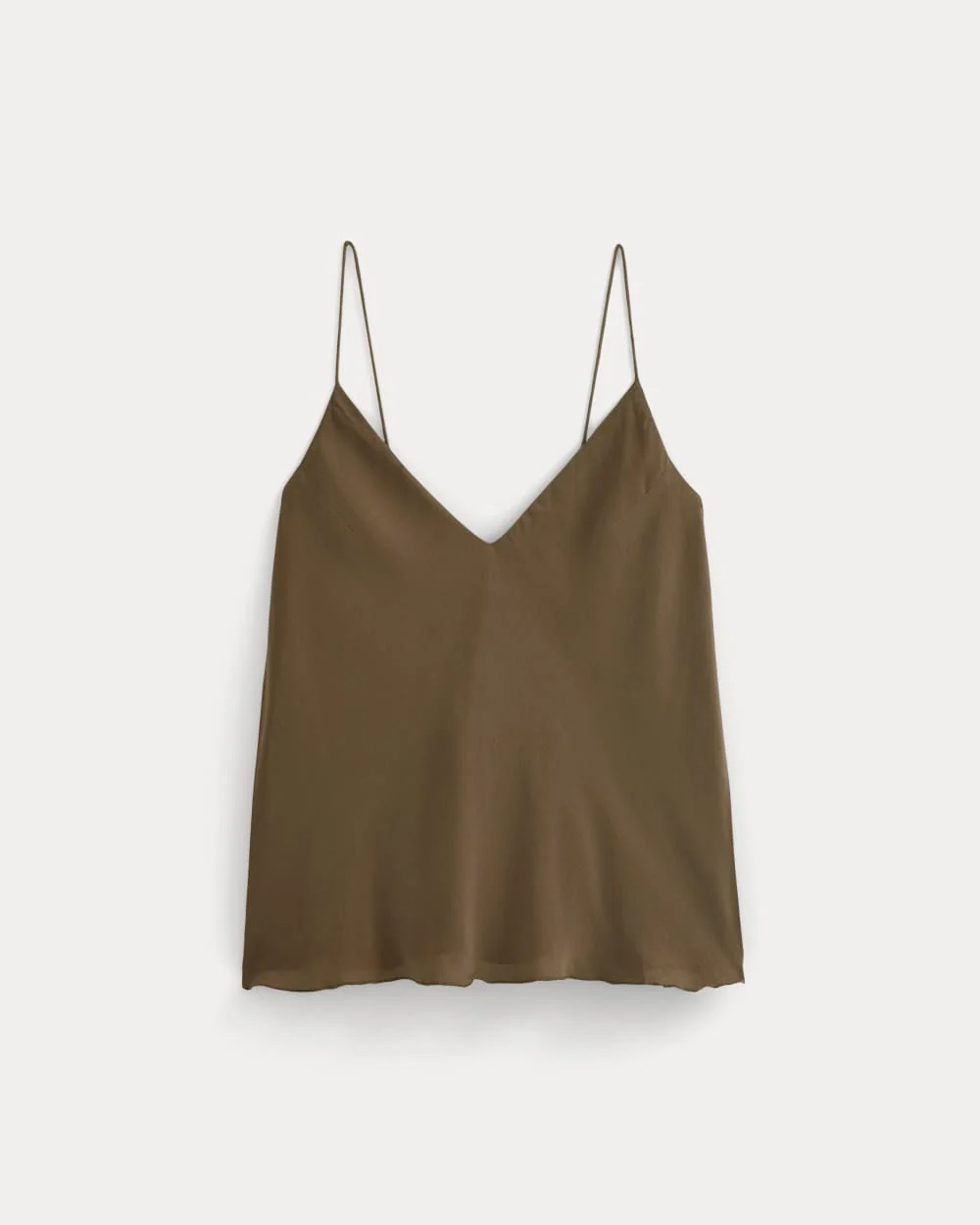 The Tie Back Cami in Washable Silk | Beech - Image 2