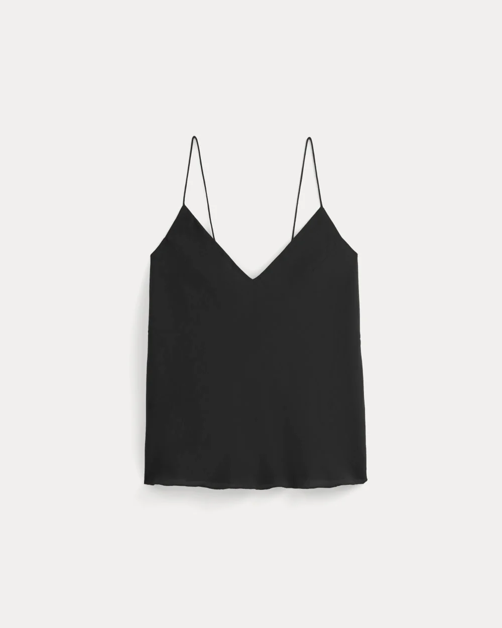 The Tie Back Cami in Washable Silk | Black - Image 2