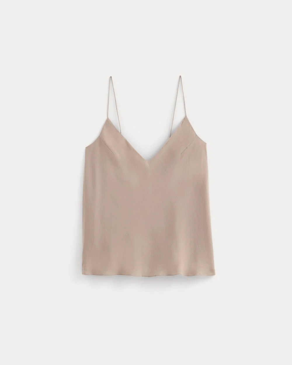 The Tie Back Cami in Washable Silk | Burnt Sugar - Image 2