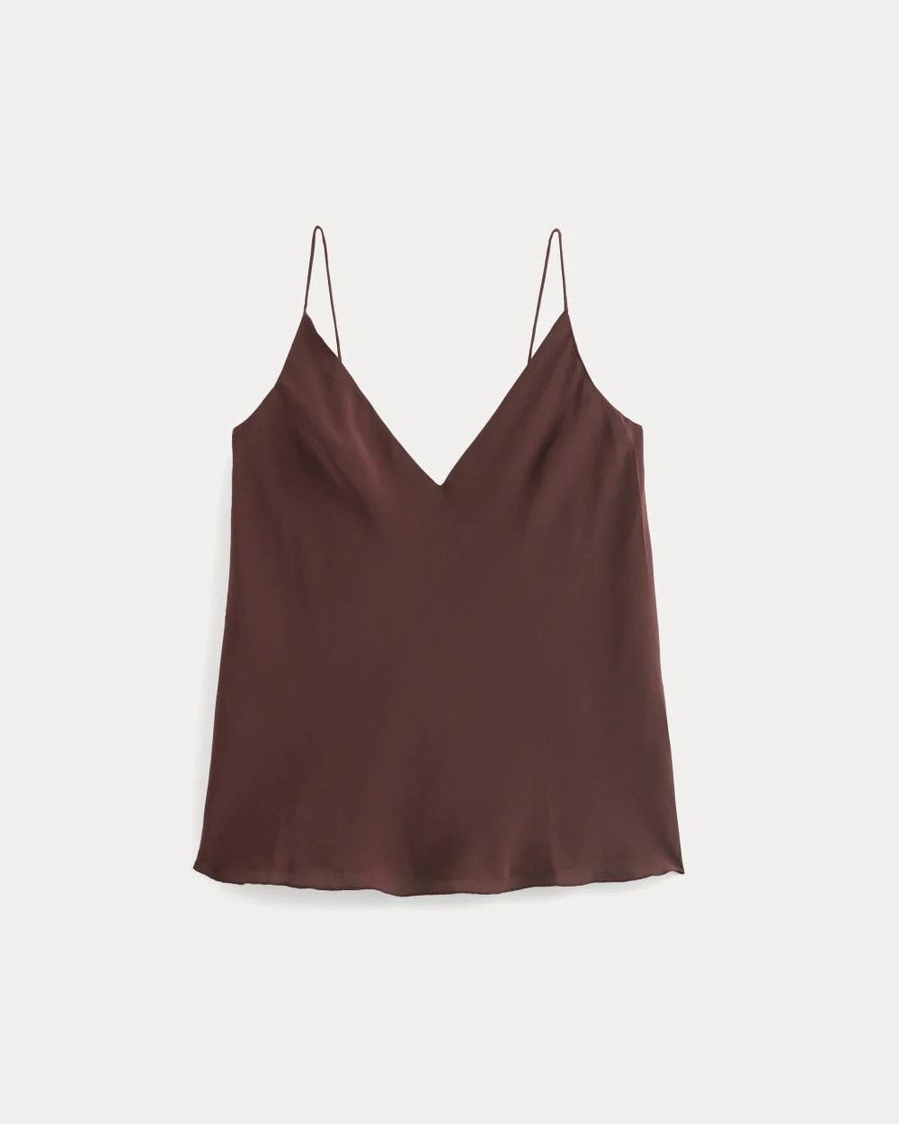 The Tie Back Cami in Washable Silk | Deep Plum - Image 2