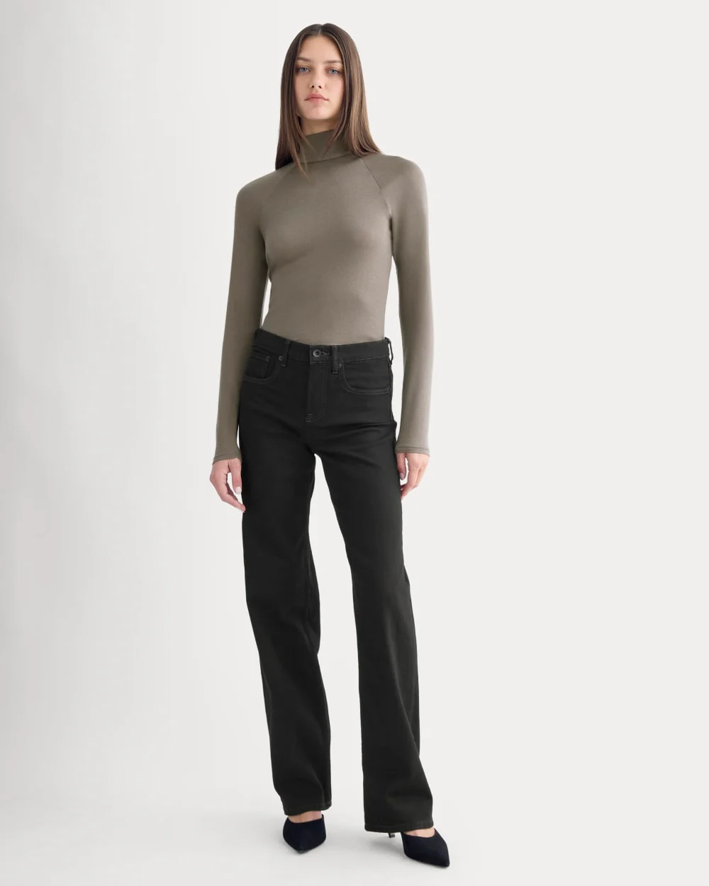 Tie-Neck Top in Butterluxe | Taupe - Image 4