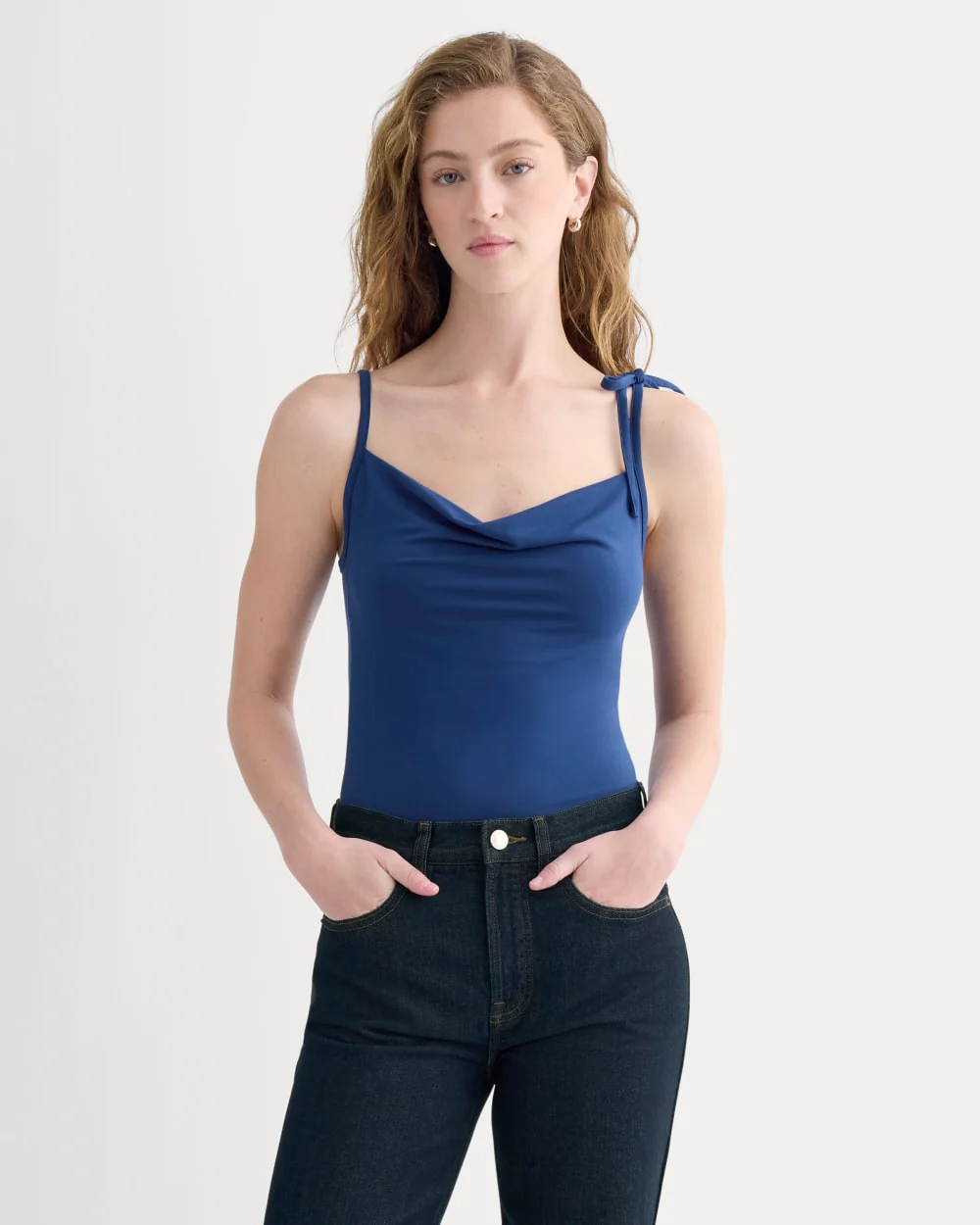 Tie-Shoulder Tank | Estate Blue - Image 3