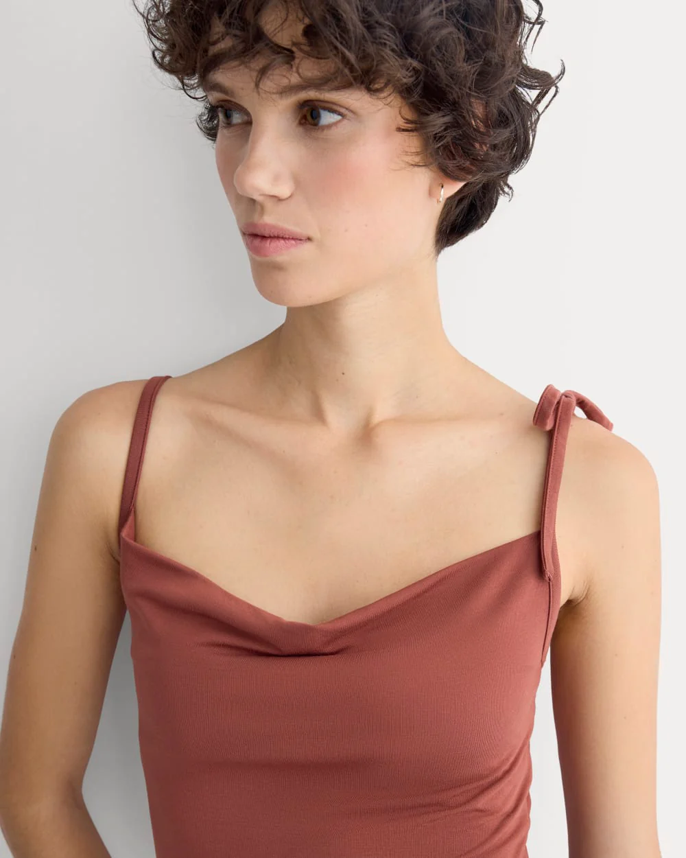 Tie-Shoulder Tank | Henna Red - Image 4