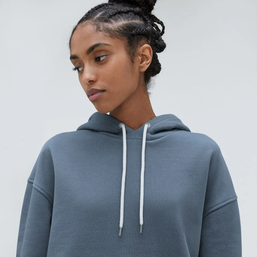 The Track Organic Cotton Popover | Faded Blue - Image 4
