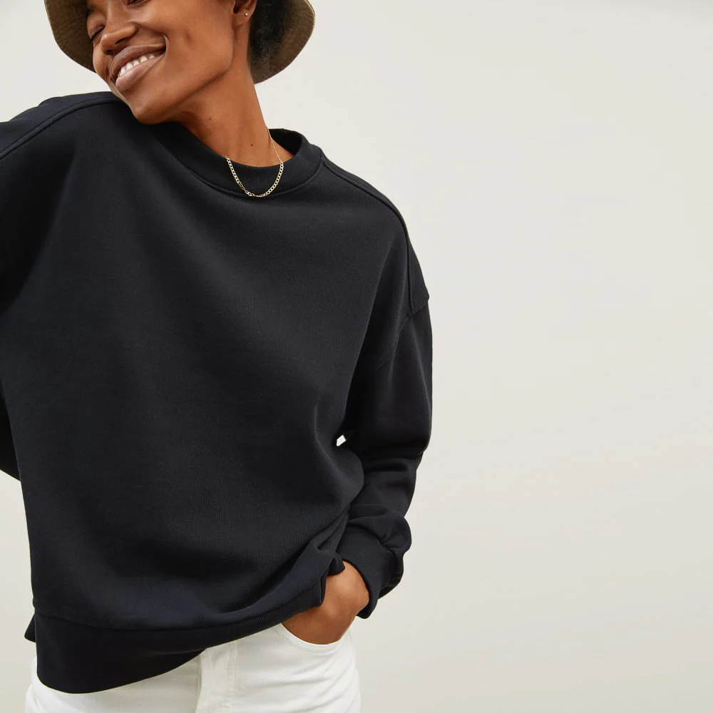 The Track Oversized Crew | Black - Image 4