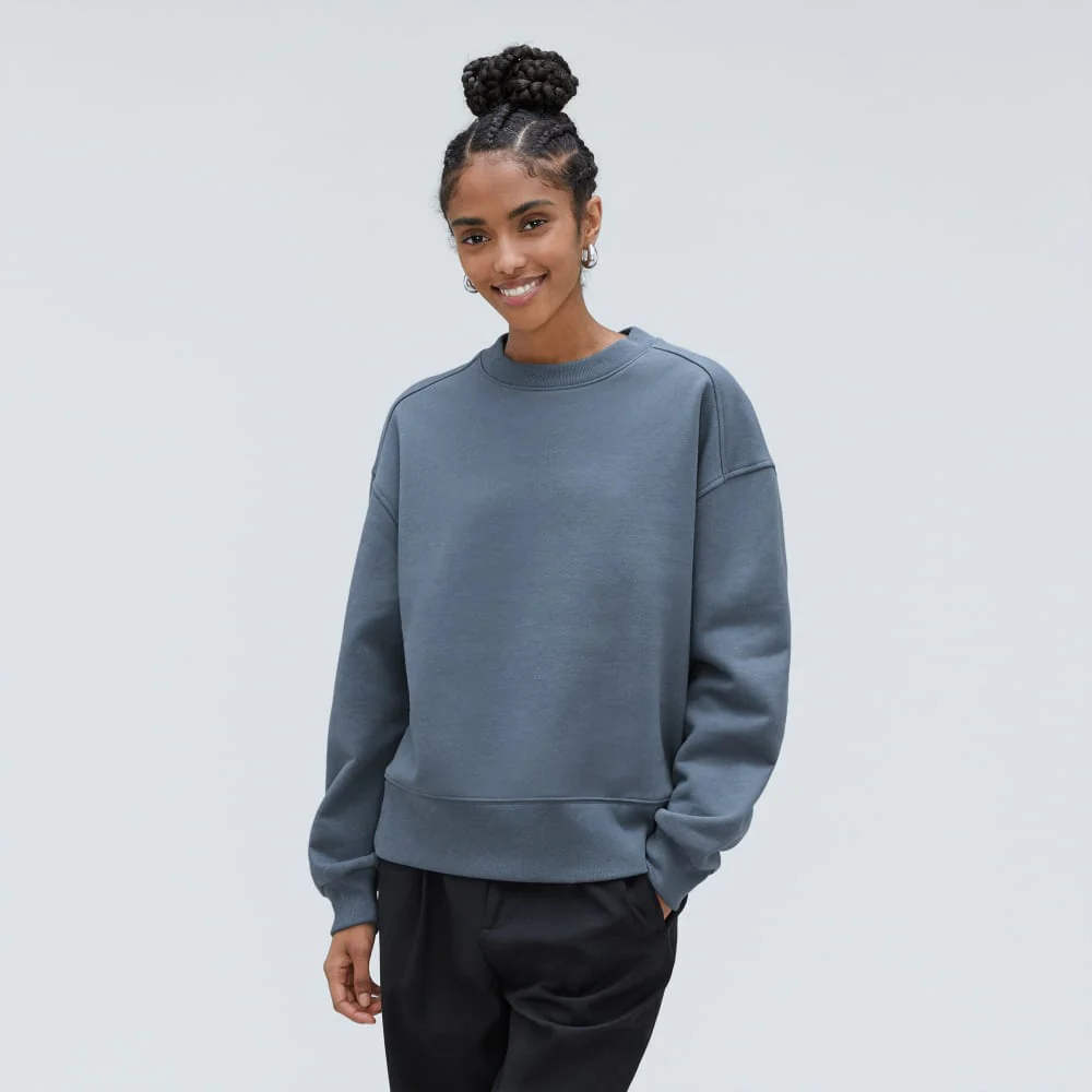 The Track Oversized Crew | Faded Blue - Image 2