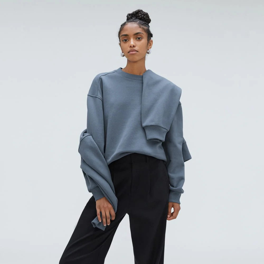 The Track Oversized Crew | Faded Blue - Image 7