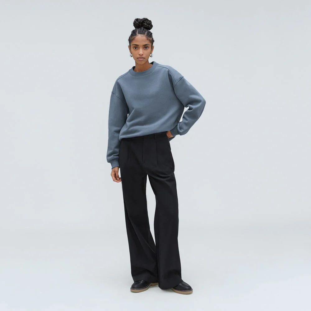 The Track Oversized Crew | Faded Blue - Image 8