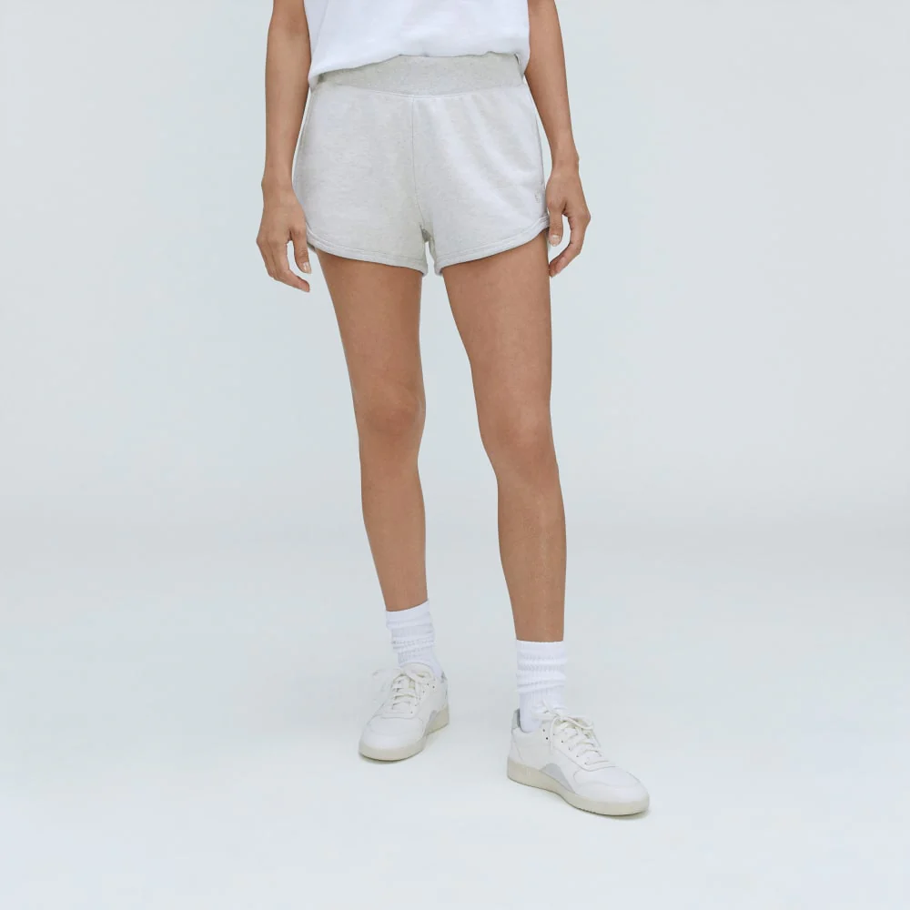 The Track Sweatshort | Light Heather Grey - Image 2
