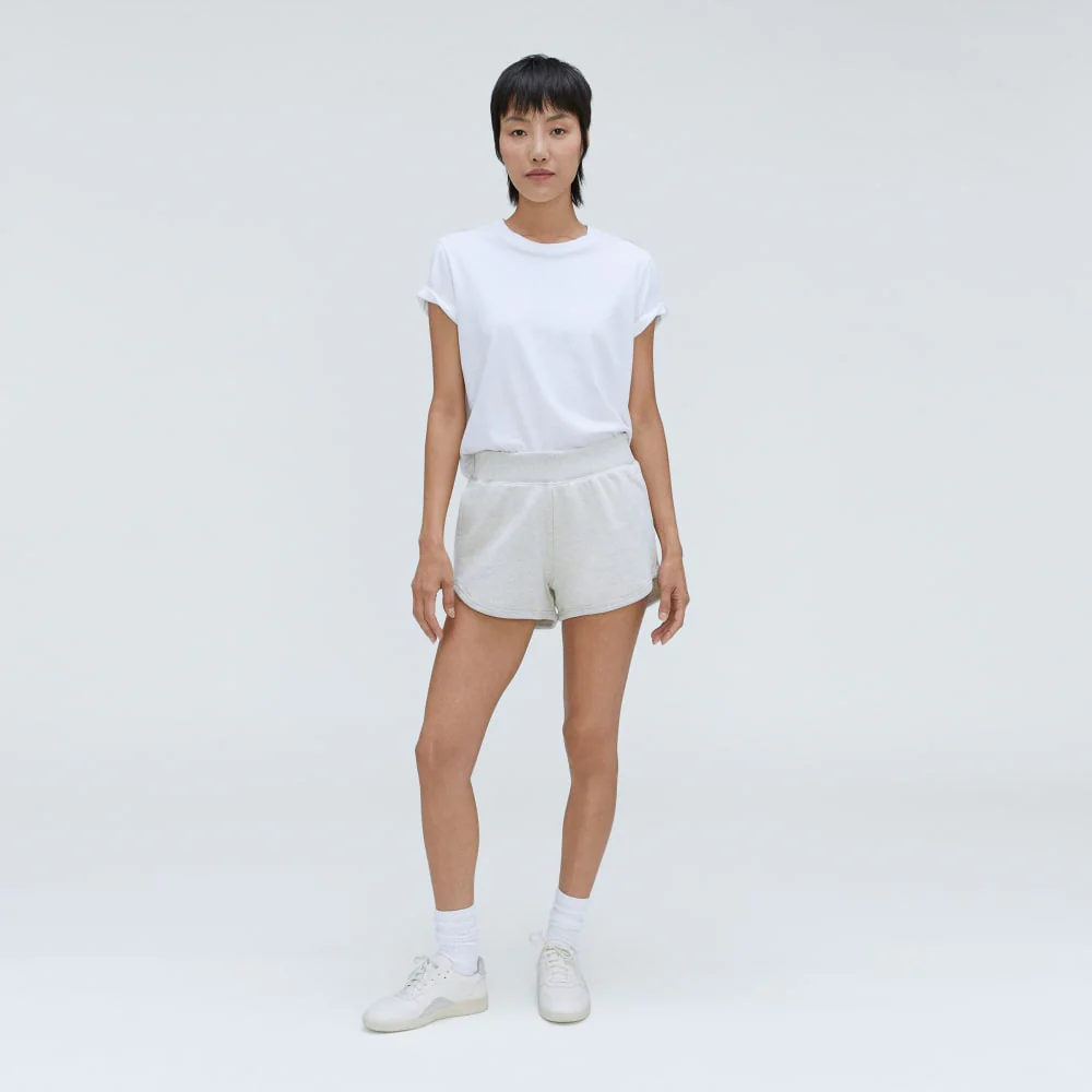The Track Sweatshort | Light Heather Grey - Image 6