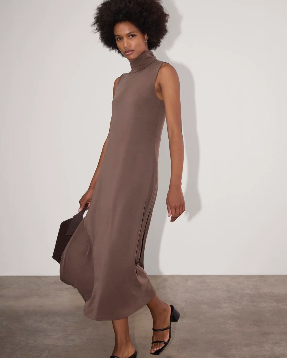 The Madison Dress in Butterknit | Espresso - Image 4