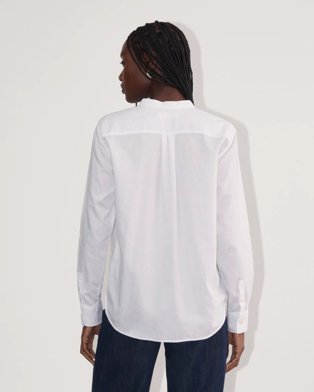 The Tuxedo Shirt in Silky Cotton | White - Image 5