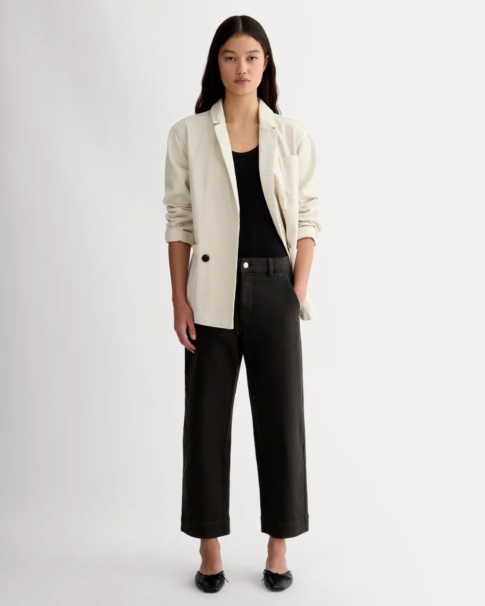 The Utility Straight-Leg Pant | Black | 26.5" Inseam